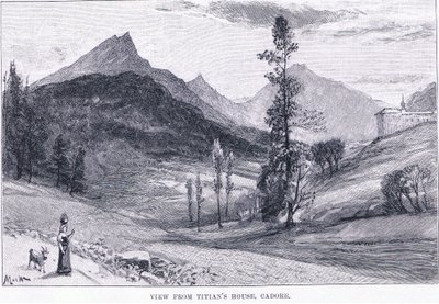 Blick aus Tizians Haus, aus The Magazine of Art 1893, Cassell and Company von John MacWhirter