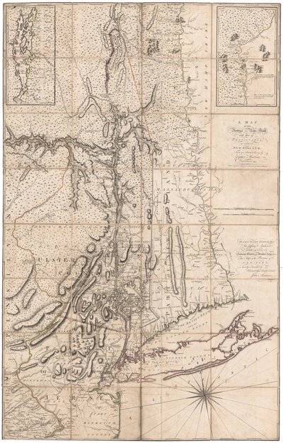 Karte von New York von Montresor von John Montresor