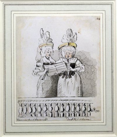 Ein Duett von Miss Harriett und Miss Theodosia Abrams, Harrison