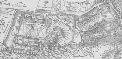 Nordens Ansicht von Windsor Castle von John Norden