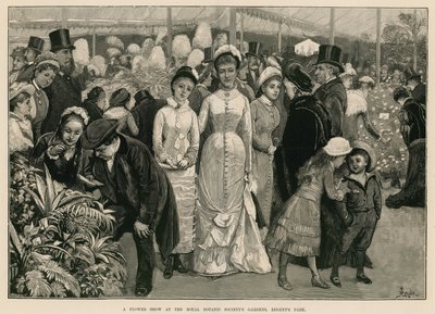 Eine Blumenschau in den Gärten der Royal Botanic Society, Regent