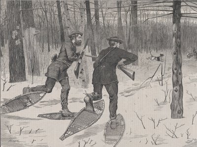 Hirschjagd in den Adirondacks im Winter, Every Saturday, Vol. II, Neue Serie..., 21. Januar 1871 von John Parker Davis