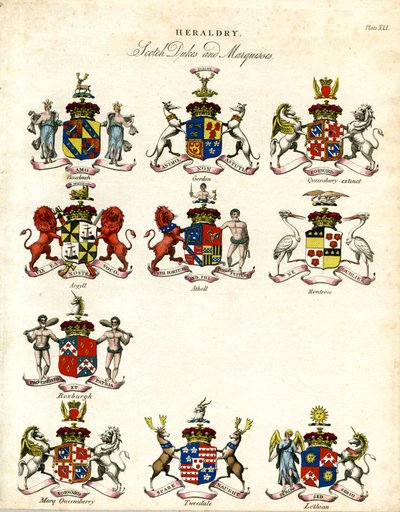 Wappen der schottischen Herzöge und Markgrafen von John Pass