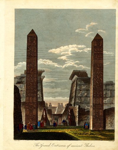 Der große Eingang des antiken Theben von John Pass