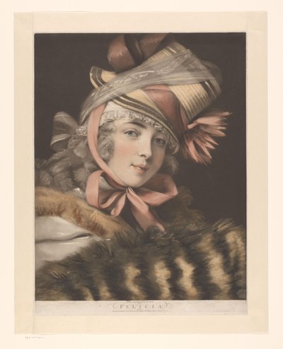 Porträt einer Schauspielerin, möglicherweise Louise-Rosalie Lefebvre von John Raphael Smith