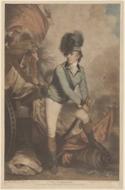 Lt. Colonel Tarleton von John Raphael Smith after Sir Joshua Reynolds