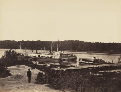 Medizinisches Versorgungsboot Plauter, am Appomattox, Januar 1865 von John Reekie