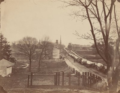 Zug von Armeewagen, die Petersburg, Virginia, betreten von John Reekie