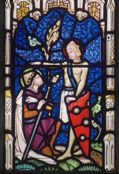 Fenster mit zwei männlichen Heiligen von John Richard Clayton
