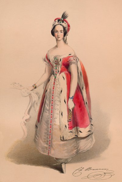 Gast im Kostüm für Queen Victorias Bal Costumé, 12. Mai 1842, 1843 von John Richard Coke Smyth