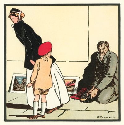 Kensington Rhymes: Der Straßenkünstler von John Robert (after) Monsell