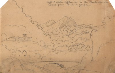 Aufstieg der Apenninen zur Rochetta von John Robert Cozens