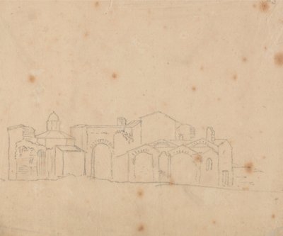 Bäder von Diokletian von John Robert Cozens