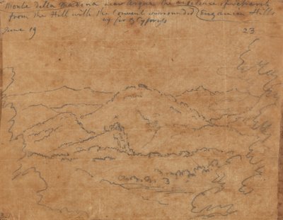 Monet della Madonna in der Nähe von Arquà, 19. Juni von John Robert Cozens