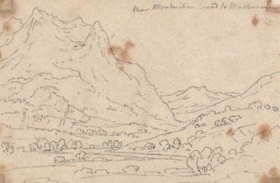 In der Nähe von Montmilian, Straße nach Malterverne von John Robert Cozens