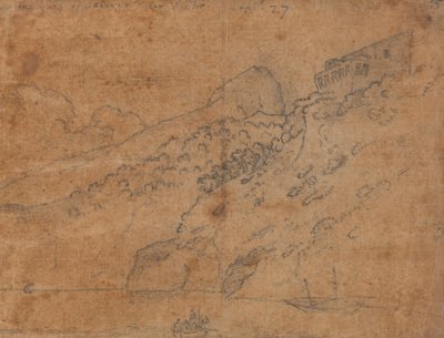 Am Golf von Salerno in der Nähe von Vietri, 27. September von John Robert Cozens