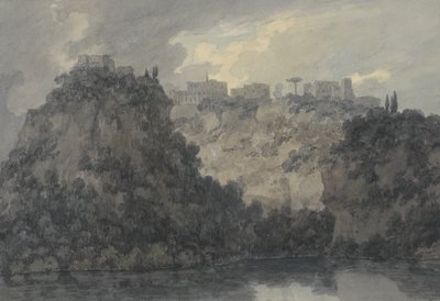 Am See von Nemi, ca. 1780-83 von John Robert Cozens