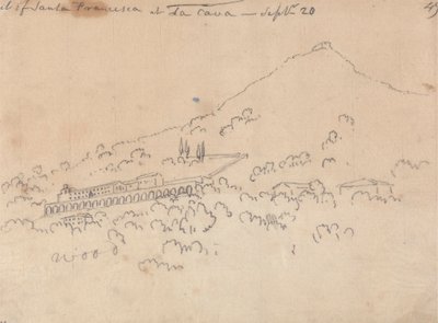 Santa Francesca in La Cava, 20. September von John Robert Cozens