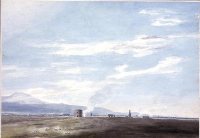 Grabüberreste in der Campagna bei Rom, ca. 1783 von John Robert Cozens