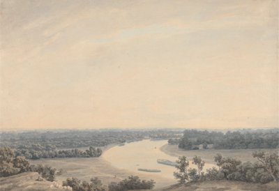 Die Themse von Richmond Hill nach Südwesten blickend von John Robert Cozens
