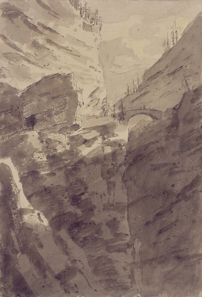 Via Mala in Graubünden von John Robert Cozens