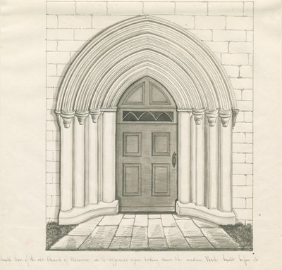 Uttoxeter Kirche - Südportal von John Robert Fernyhough