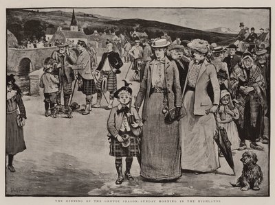 Die Eröffnung der Moorhuhnsaison, Sonntagmorgen in den Highlands von John Robertson Reid