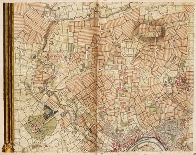 Karte von Greenford, Osterley, Ealing und Kew von John Rocque