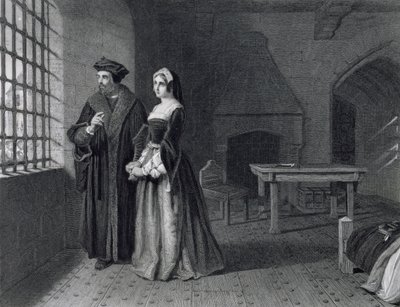 Sir Thomas More (1478-1535) graviert von Outrim von John Rogers Herbert
