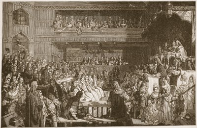 Der Freispruch der sieben Bischöfe, 1688, Illustration aus 