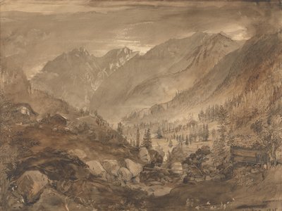 Berglandschaft, Macugnaga von John Ruskin