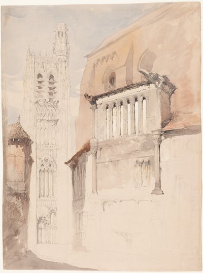 Turm der Kathedrale von Sens von John Ruskin