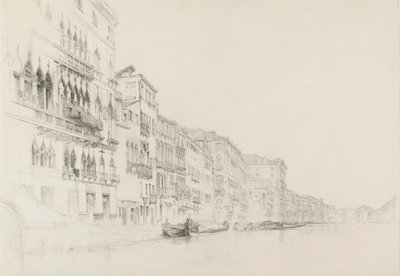Blick vom Palazzo Bembo zum Palazzo Grimani, Venedig, Mai - Juni 1870 von John Ruskin