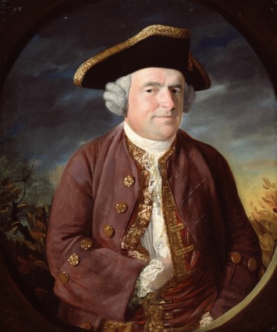 Porträt eines Mannes mit Dreispitz von John Russell