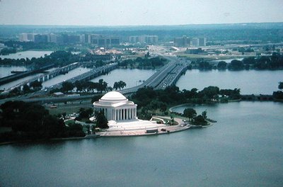 Jefferson Memorial, erbaut 1938-43 von John Russell Pope