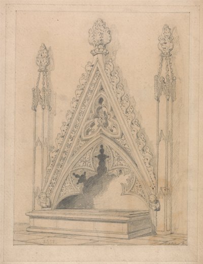 Ein Denkmal in der Raveningham Kirche, Norfolk von John Sell Cotman