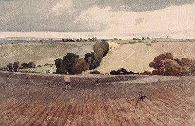 Ein gepflügtes Feld, ca. 1808 von John Sell Cotman