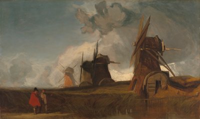 Entwässerungsmühlen in den Fens, Croyland, Lincolnshire von John Sell Cotman