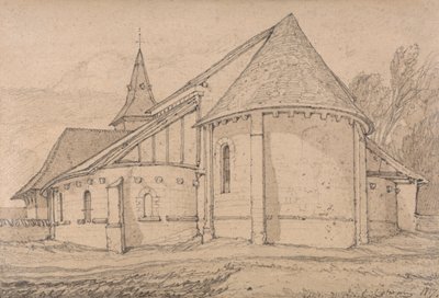 Ostende der Abteikirche von St. Paul in Rouen, Normandie von John Sell Cotman