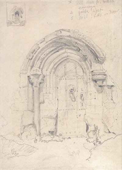 Vorhalle der Kirche von Stratton Saint Mary, Norfolk von John Sell Cotman