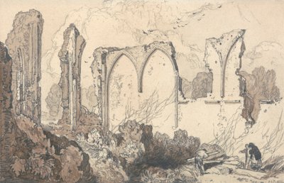 Ruine hinter der Freischule, Thetford, Suffolk von John Sell Cotman