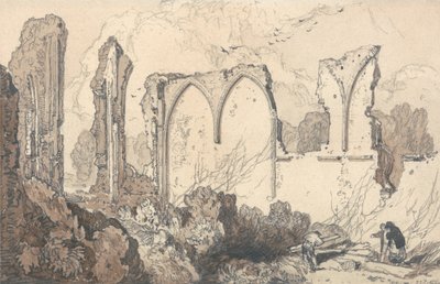 Ruine hinter der Freischule, Thetford, Suffolk von John Sell Cotman
