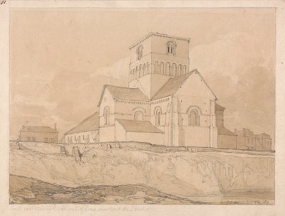 Südostansicht der Kirche von Lery, in der Nähe von Pont-de-l