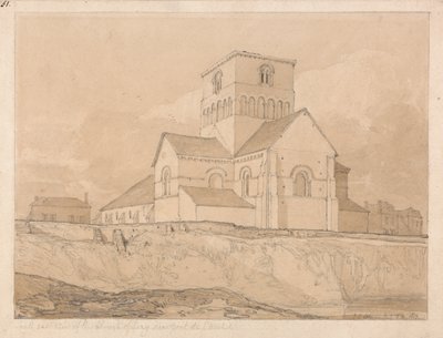 Südostansicht der Kirche von Lery, in der Nähe von Pont-de-l