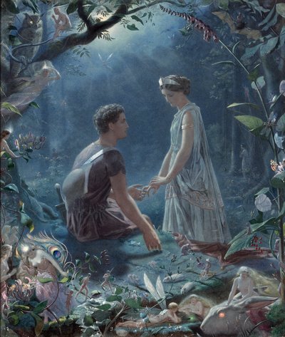 Hermia und Lysander, Ein Sommernachtstraum von John Simmons