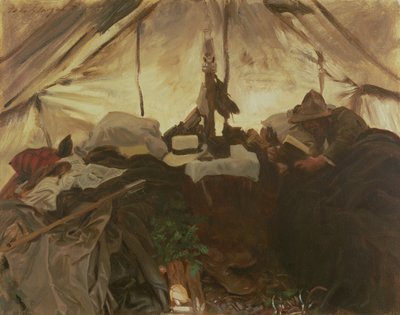 In einem Zelt in den kanadischen Rockies, 1916 von John Singer Sargent