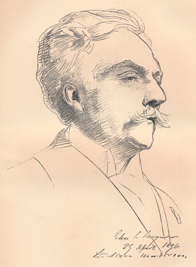 Porträt-Skizze von M. Gabriel Faure, ca. 1889 von John Singer Sargent
