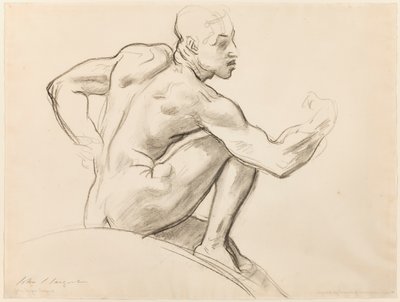 Sitzender männlicher Akt von John Singer Sargent