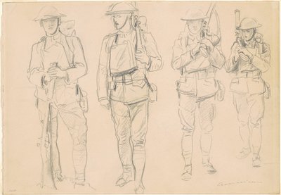 Studien für "Entering the War" [recto] von John Singer Sargent
