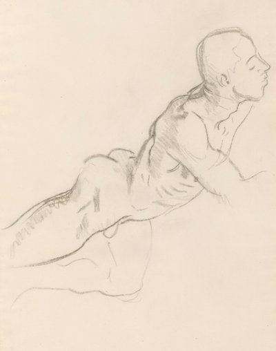 Studie von Eros für Eros und Psyche, Reliefdekoration, Rotunde, Museum of Fine Arts, Boston von John Singer Sargent